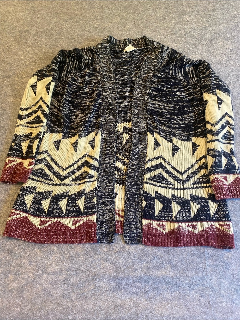 Peyton Jensen Geometric Knit Cardigan